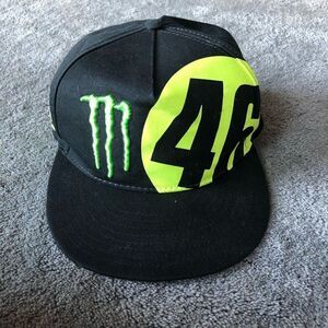 VR46 VALENTINO ROSSI SNAPBACK MONSTER HAT BLACK NEON